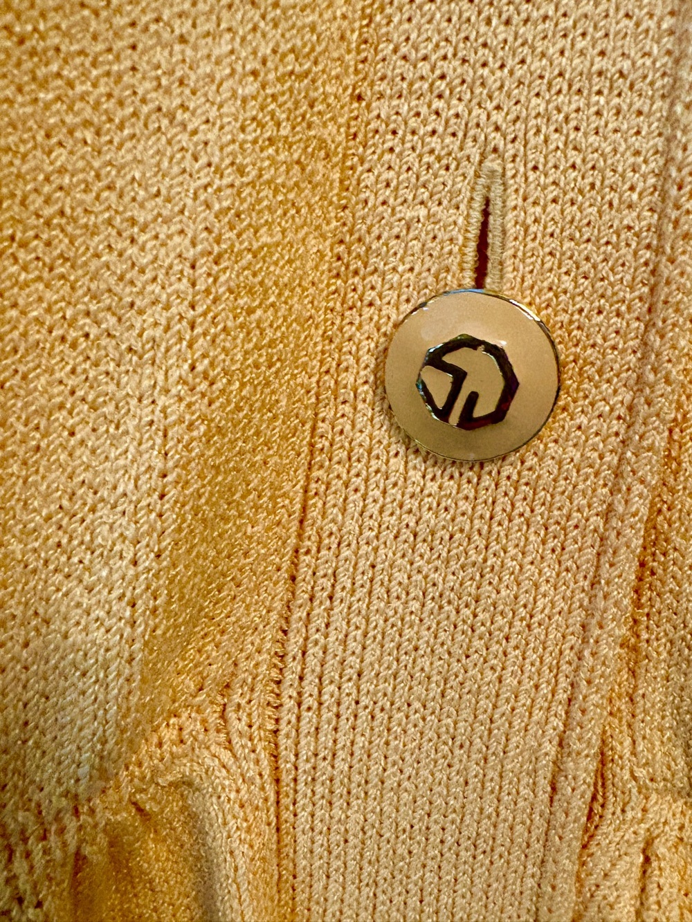 Vintage St. John by Marie Gray Santana Knit Butter Yellow Dress size 2 - Picture 8 of 16